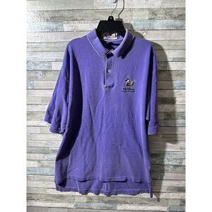 Men’s Disney Fashion Walt Disney Feature Animation Polo Short Purple Size Large